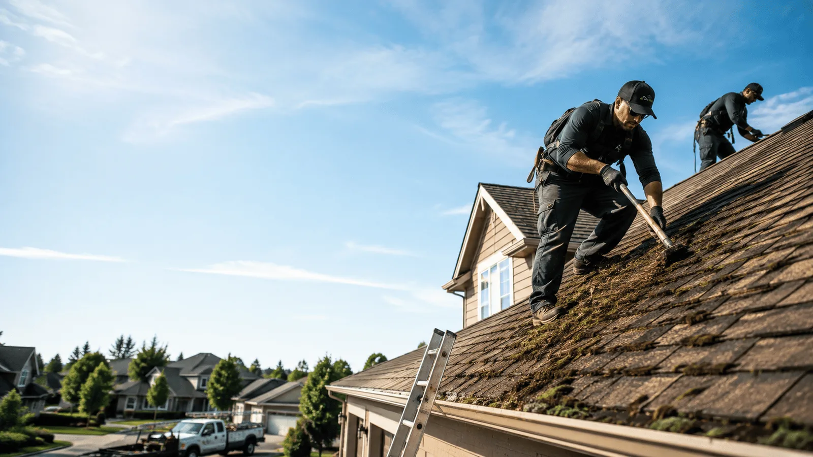 Roof Moss Removal in Scottsburg, IN near me